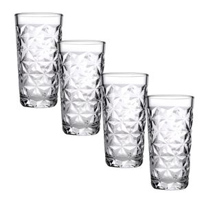 Set X 4 Vasos Trago Alto Vidrio 360 cc Estrella Pasabahce