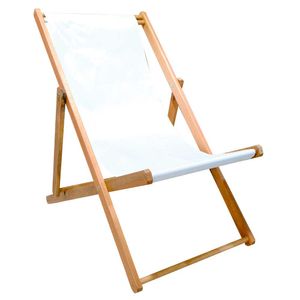 REPOSERA ECOMADERA IBERA LONA BLANCA