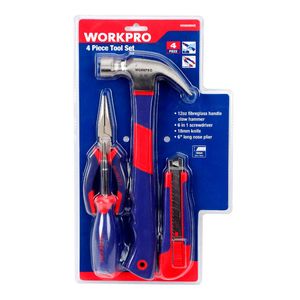 Set Kit de Herramientas 4 Piezas Workpro (W009099)