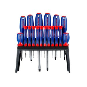 Kit Juego de Destornilladores 18 Piezas CR-V con Soporte WORKPRO (W000807)