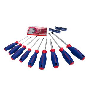 SET Juego de herramientas 37 Destornilladores 6 Piezas precision Bi-Material / 20 puntas WORKPRO (W000809)