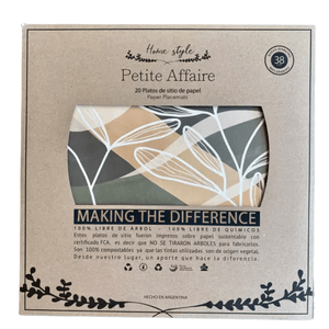 Plato de sitio Pack X 20 Papel Sustentable - Materia
