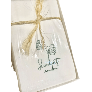 Pack toallas de papel de invitados - Monstera Serendipity -20 UNIDADES