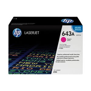Cartucho de Toner Original HP LaserJet 643A Q5953A Magenta