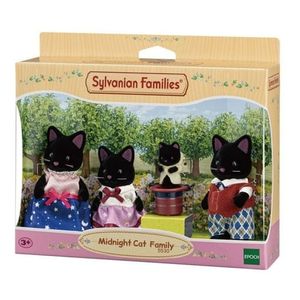 Sylvanian Familia De Gatos Negros 4 Figuras 05530sy
