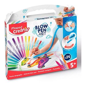 Marcadores X 24 Maped Blow Pen Art Aerógrafo 846712