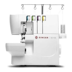 Máquina De Coser Overlock Singer S0105 Portable Blanca 220v