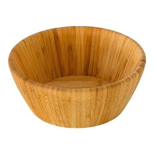 Bowl Ensaladera Madera Bambu 25 Cms X 1 Unidad Recipiente