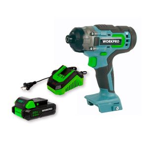 Atornillador de impacto inalambrico  20 Volt  WORKPRO  incluye cargador y bateria W125113NT