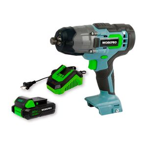 Llave de impacto inalambrica WORKPRO  20 volt, inlcuye cargador y bateria W125114NT