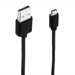 Cable Dekkin Micro Usb Trenzado Negro