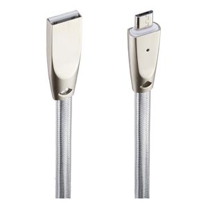 Cable Dekkin Micro Usb Metalico Blanco