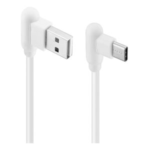 Cable Dekkin Tipo C 90 Grados Blanco