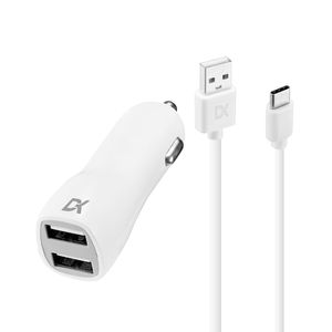 Kit Cargador Auto Con Cable Tipo C Dekkin