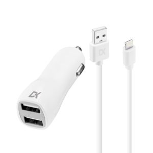 Kit Cargador Auto Con Cable Lighting Dekkin