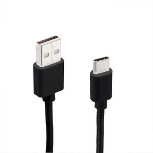 Cable Dekkin Tipo C Trenzado Negro