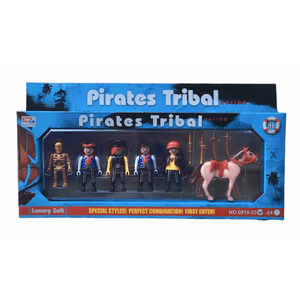 Juego Set Muñecos X 6 Piratas tipo Playmobil ( 7666)