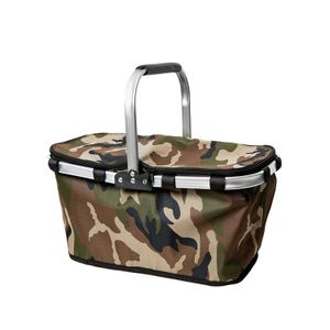 Canasta Termica Grande Y   Plegable Picnic Aluminio Lunchera