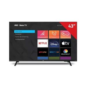 Smart Tv 43" Aoc Led 43S5135/77G Roku Smart Fhd