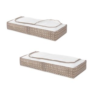 Caja De Guardado Bajo Cama Organizador Con Cierre
