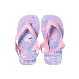 Ojotas Havaianas Peppa Pig Baby Bebés Moda Lila