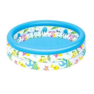 Pileta 3 Aros Fondo Del Mar Grande 122 X 25 Cm ( 6854) BESTWAY