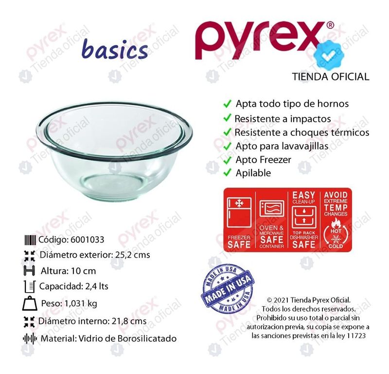 Pot Cylindrique PYREX Uni - Référence 6942 - Neuf Avec Emballage D'origine