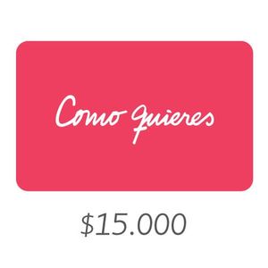 Como quieres - Gift Card Virtual $15000
