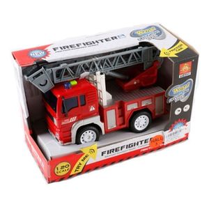 Camión Bombero Mediano A Fricción con luz Y Sonido 1419117