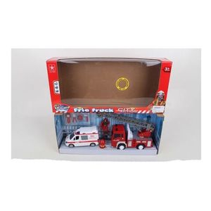 Set De Bombero Camión Con Luz Y Sonido 1693241