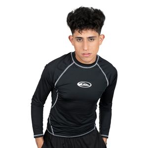 Remera Quiksilver Saturn Protection Hombre Moda Negro