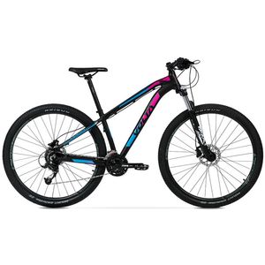 BICICLETA MTB RAZZ ALUMINIO NEGRO AZUL/ROS TALLE M MICROSHIFT 24VEL 29ER