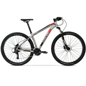BICICLETA MTB RAZZ ALUMINIO GRIS ROJO/NEG TALLE S MICROSHIFT 24VEL 29ER 1008386