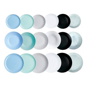 Juego Set De Vajilla Platos Luminarc Diwali X18 Piezas