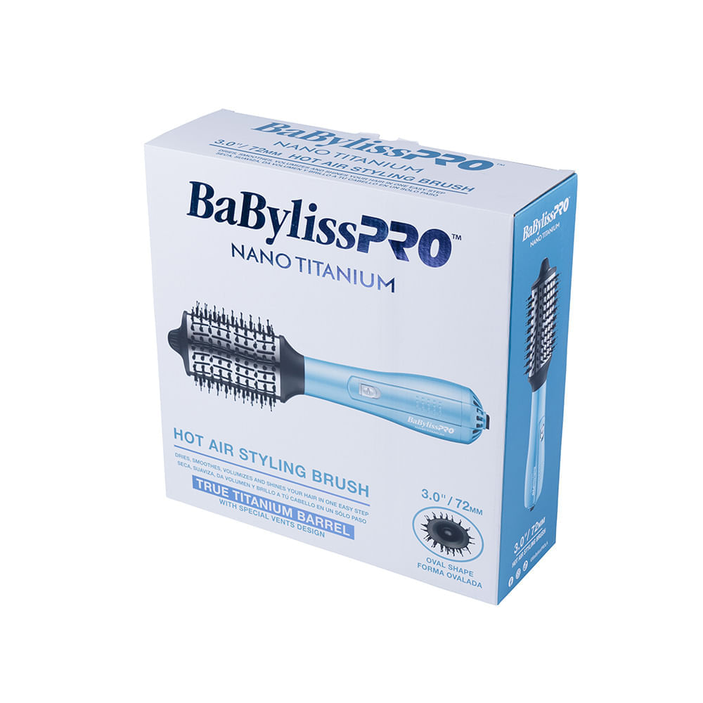 Cepillo Térmico Secador y Hot Brush Nano Titanium 72mm Babyliss