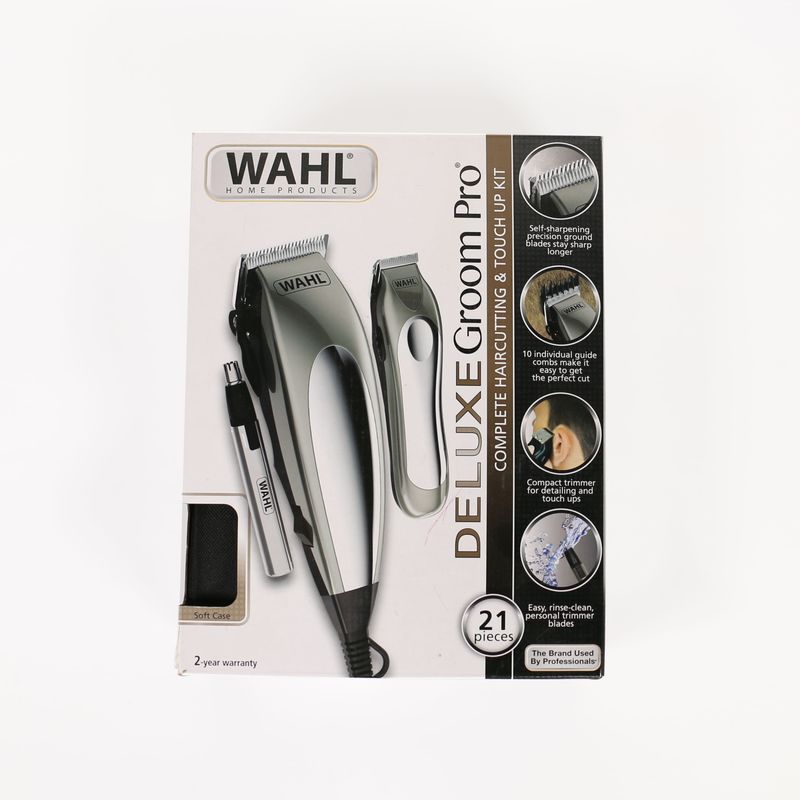 Kit Deluxe Groom Pro 21 Piezas Wahl - BarberShop