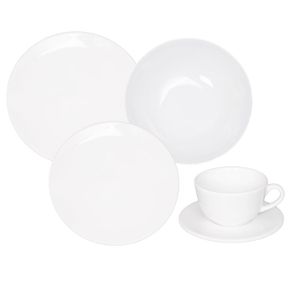 JUEGO DE VAJILLA X 30 PIEZAS UNNI WHITE
