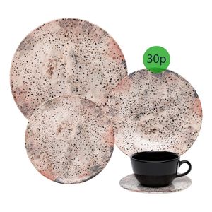 Juego De Vajilla Platos Decorados Oxford 30 Piezas