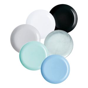Plato Playo Luminarc Diwali Templado Colores A Eleccion X6