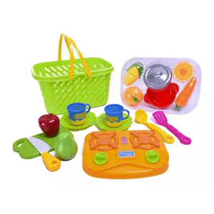 Juego Canasta De Frutas Y Verduras Con Abrojo Y Accesorios  Duende Azul ( 7303)