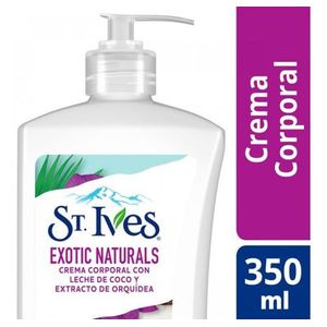 Crema Para Cuerpo St. Ives Exotic Naturals En Dosificador 350ml