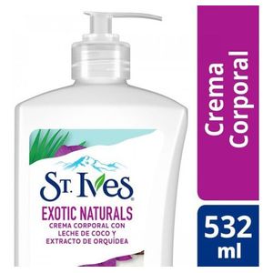 Crema Para Cuerpo St. Ives Exotic Naturals En Dosificador 532ml