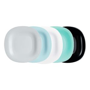 Plato Playo Carine Blanco Luminarc 27 Cm Vidrio Templado X6u