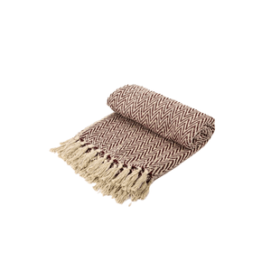 Manta Zig Zag Marron