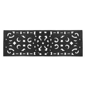 Felpudo Entrada De Goma Negro 25 x 75