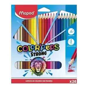 Maped Color Peps Strong 24 Lápices De Colores Resina 862724