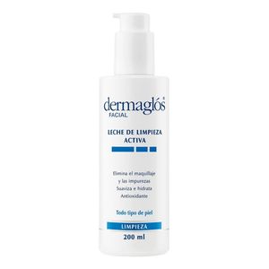 Dermaglós Facial Leche De Limpieza Activa Desmaquillante Limpia E Hidrata Pieles Sensibles