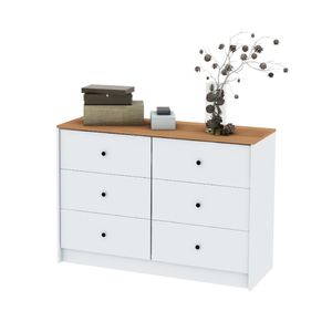 Cómoda Centro Estant CM122BLP Blanco/Paraíso