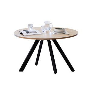 Mesa Nilo Redonda - Negro mate Ø1100x830mm SILCAR - MNILO