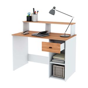 Escritorio con Alzada Centro Estant Turin SC1270BLP Blanco